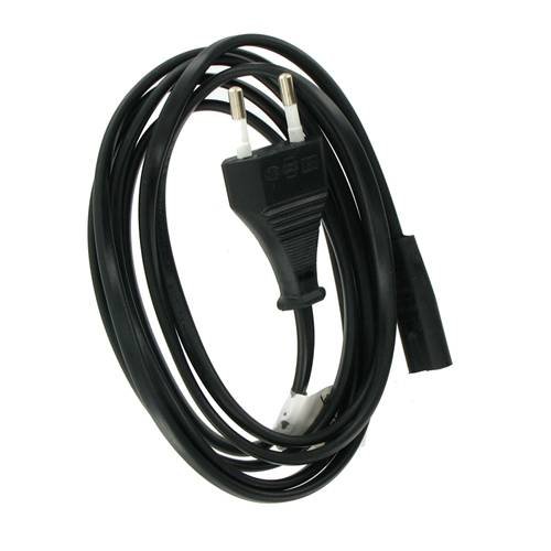 4World Napájecí kabel k NTB 2žilový 1.8m Black - obrázek produktu