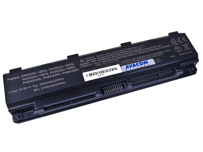 Baterie AVACOM NOTO-L850B-806 pro Toshiba Satellite L850 Li-ion 11,1V 5200mAh/ 58Wh black - obrázek produktu
