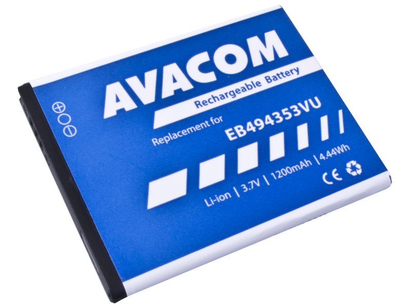 Baterie AVACOM GSSA-5570-S1200A do mobilu Samsung 5570 Galaxy mini Li-Ion 3,7V 1200mAh - obrázek produktu