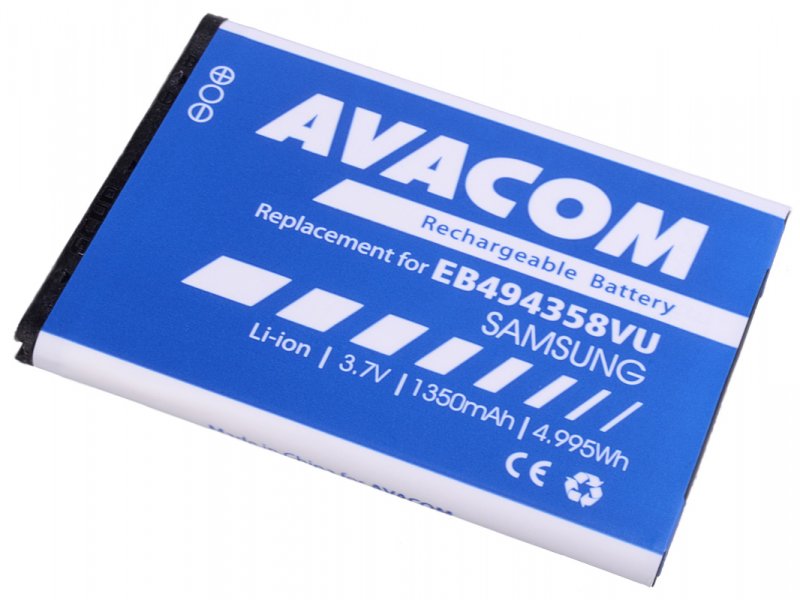 Baterie AVACOM GSSA-5830-S1350A do mobilu Samsung S5830 Galaxy Ace Li-Ion 3,7V 1350mAh - obrázek produktu