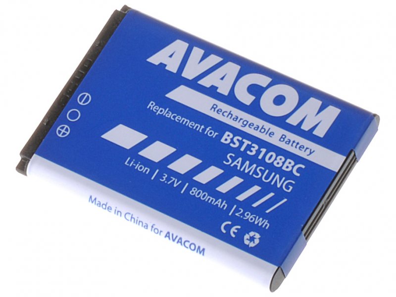 Baterie AVACOM GSSA-E900-S800A do mobilu Samsung X200, E250 Li-Ion 3,7V 800mAh (náhrada AB463446BU) - obrázek produktu