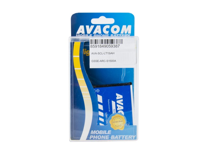 Baterie AVACOM GSSE-ARC-S1500A do mobilu Sony Ericsson Xperia Arc, Arc S Li-Ion 3,7V 1500mAh - obrázek č. 2
