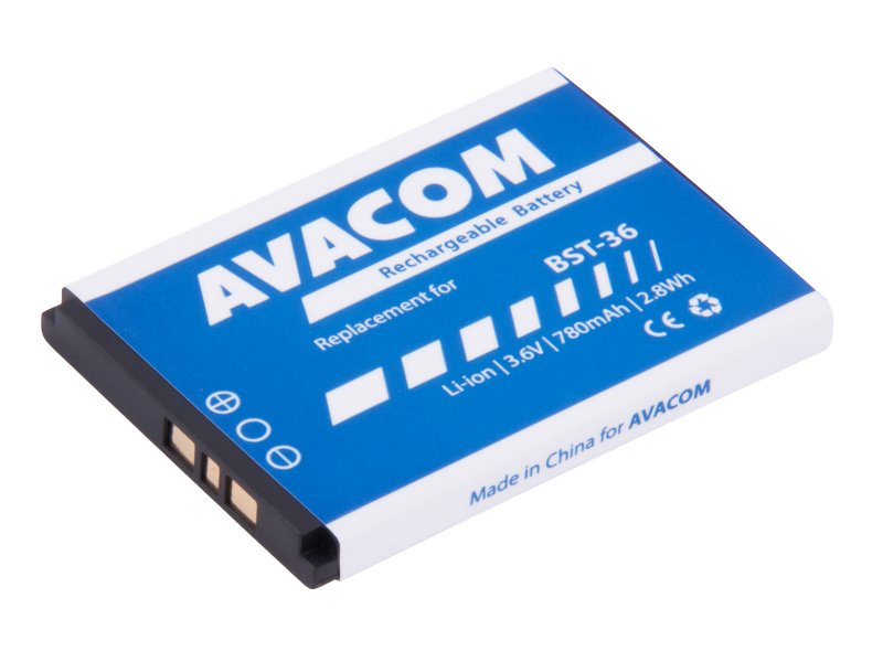 Baterie AVACOM GSSE-J300-S780 do mobilu Sony Ericsson J300, W200 Li-Ion 3,7V 780mAh - obrázek produktu
