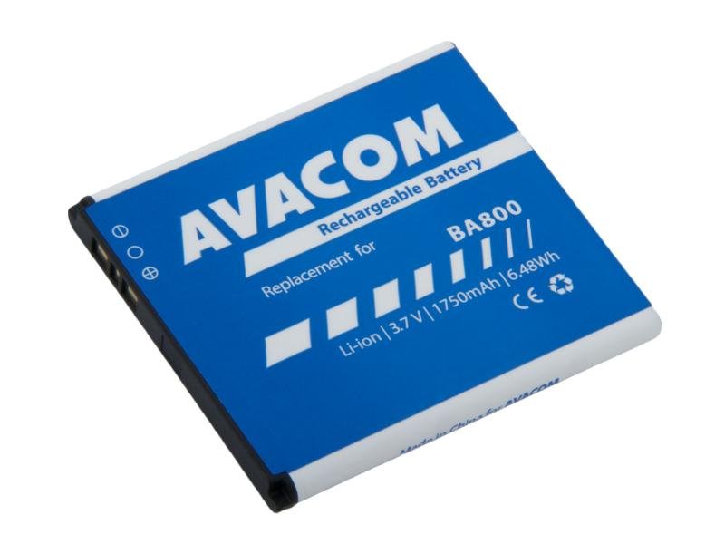 Baterie AVACOM GSSO-BA800-S1750 do mobilu Sony Ericsson Li-Ion 3,7V 1750mAh (náhrada BA800) - obrázek produktu