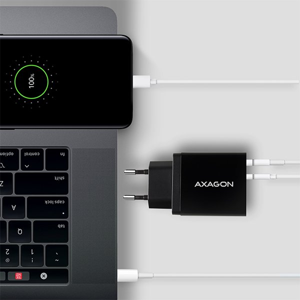 AXAGON ACU-PQ22, PD & QC nabíječka do sítě 22W, 2x port (USB-A + USB-C), PD3.0/ QC3.0/ AFC/ FCP/ Apple, - obrázek č. 6