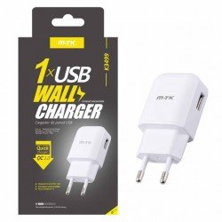 Aligator Nabíječka Quick Charge 2.0 PLUS K3499 s USB výstupem, 2.1A - bílá - obrázek produktu