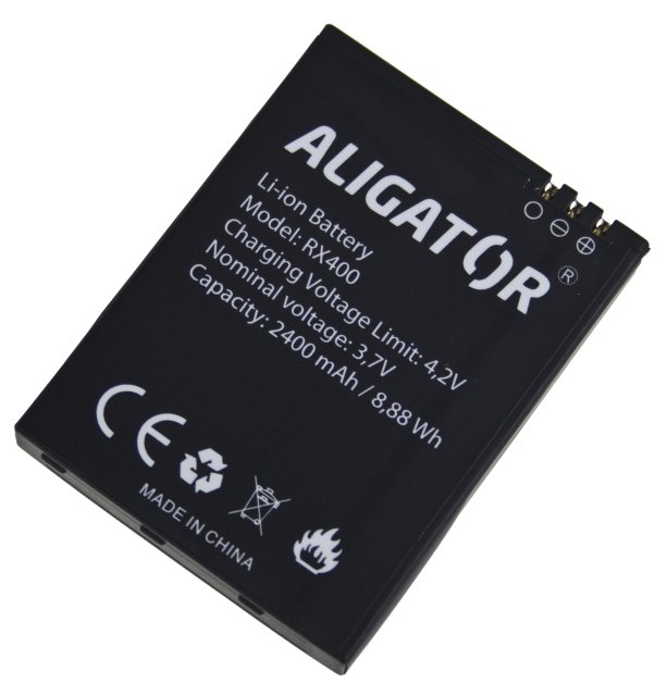 Aligator baterie RX400 eXtremo Li-Ion 2400mAh bulk - obrázek produktu