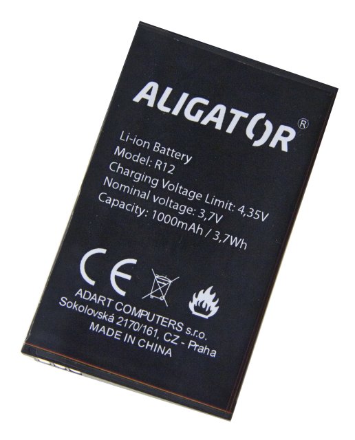 Aligator baterie R12 eXtremo Li-Ion 1000mAh bulk - obrázek produktu