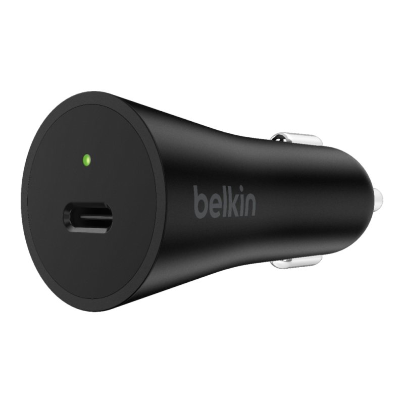 BELKIN 27W USB-C Power Delivery Car Charger, Black - obrázek produktu
