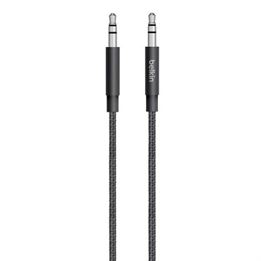 BELKIN MIXIT UP Metallic AUX Cable, Černý - obrázek produktu