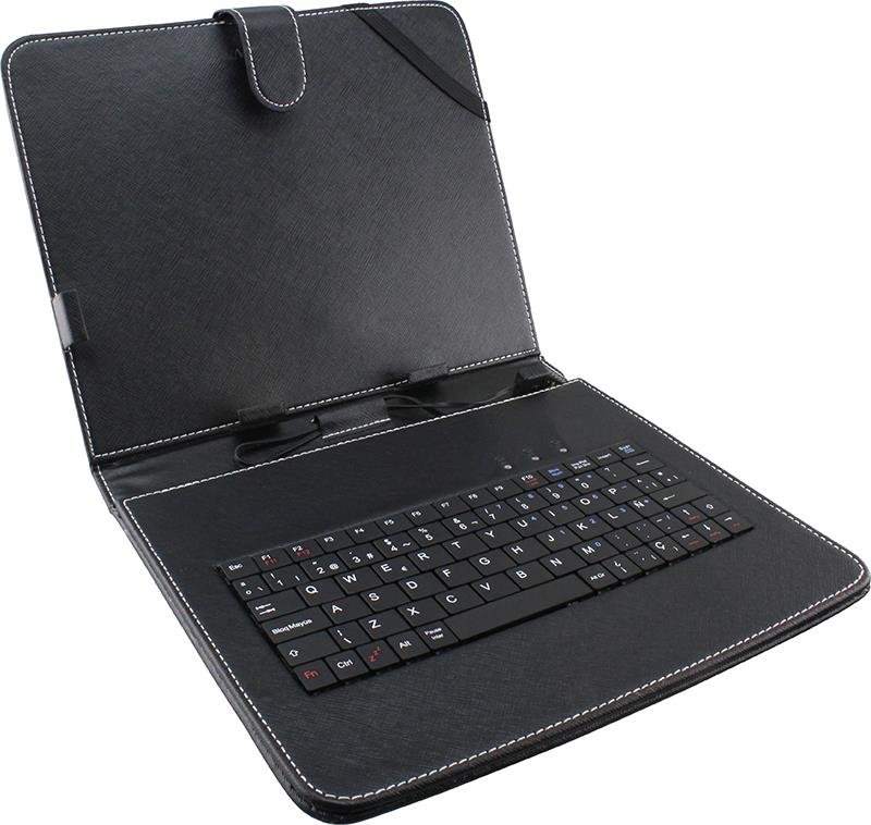 Esperanza EK123 MADERA klávesnice + pouzdro pro tablet 7", USB, eko kůže, černé - obrázek produktu