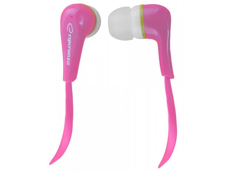 Sluchátka EH146P, silikonové špunty růžové - obrázek produktu