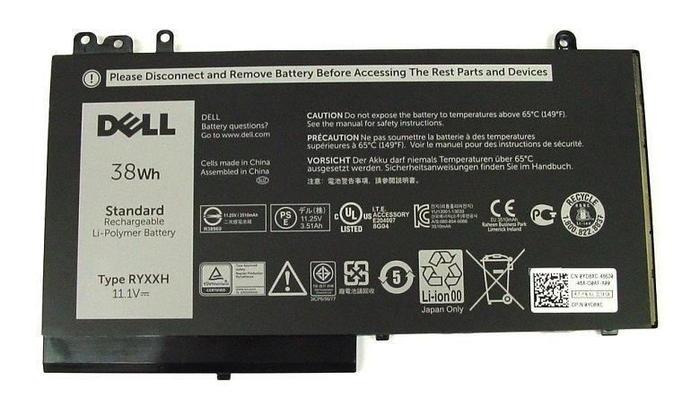 Dell Baterie 3-cell 38W/ HR LI-ON pro Latitude 3100,3150,3160,E5250,E5450,E5550 - obrázek produktu