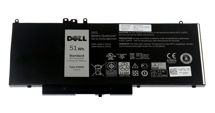 Dell Baterie 4-cell 51W/ HR LI-ON pro Latitude E5250,E5450,E5550 - obrázek produktu
