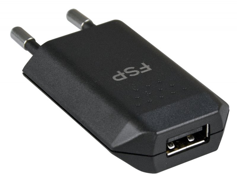 FSP/ Fortron USB AC nabíječka, 1xUSB, 5V, 1A, černá - obrázek č. 1