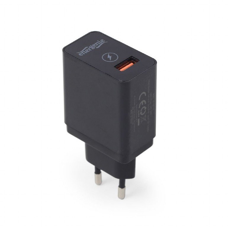 GEMBIRD USB QC3.0 quick charger, black - obrázek produktu
