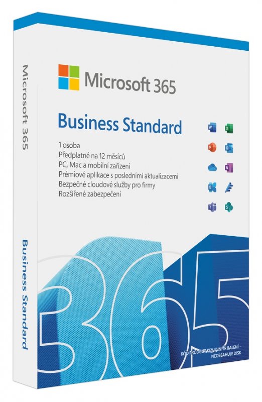 Microsoft 365 Business Standard P8 Mac/ Win Eng - obrázek produktu