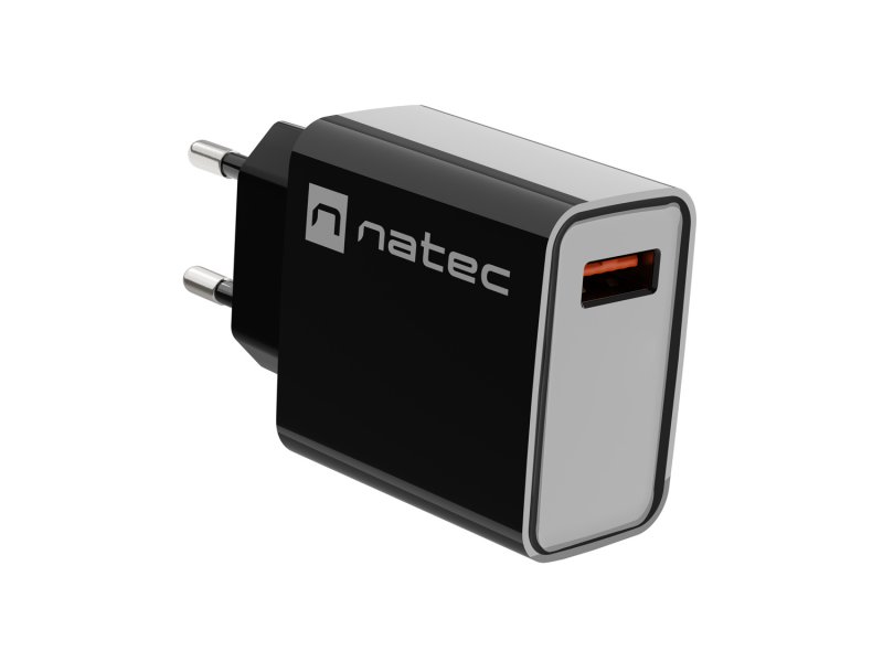 Universální nabíječka Natec RIBERA 18W 1X USB-A, černá - obrázek č. 5