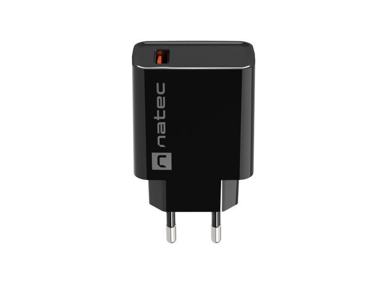 Universální nabíječka Natec RIBERA 18W 1X USB-A, černá - obrázek produktu