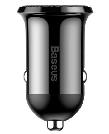 Baseus CCALLP-01 Grain Pro Nabíječka do Auta 2xUSB 4.8A Black - obrázek produktu