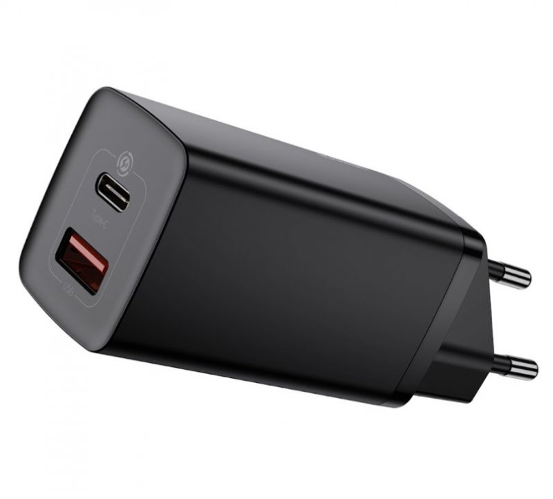 Baseus CCGAN2L-B01 GaN2 Lite Quick Nabíječka USB + USB-C 65W Black - obrázek produktu