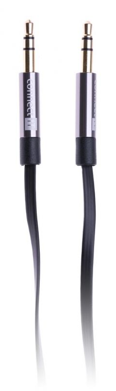 3,5mm propojovací audio jack kabel, plochý, 1m - obrázek produktu