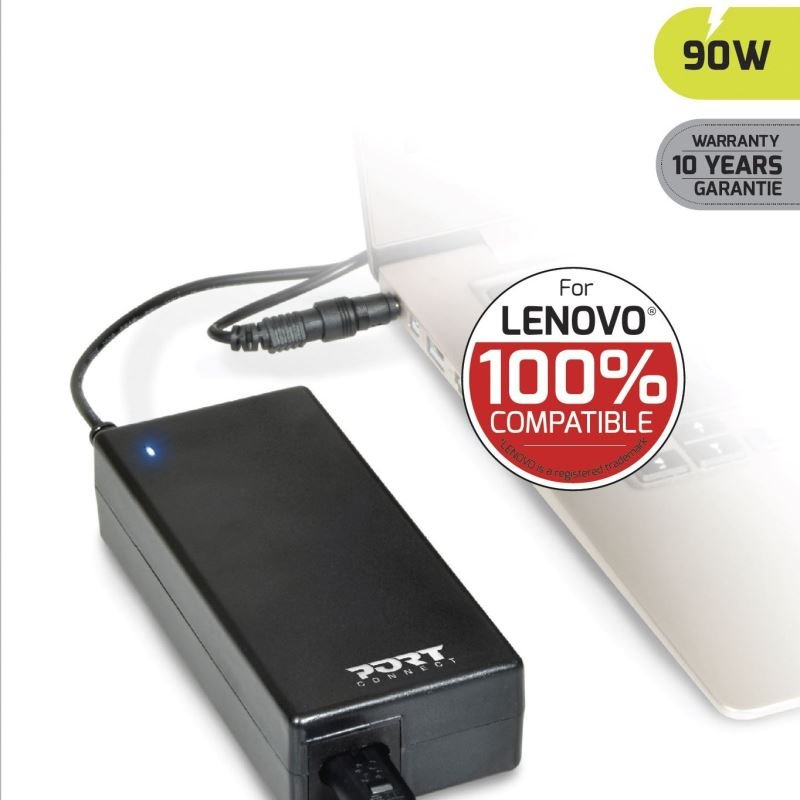PORT CONNECT Lenovo 100% napájecí adaptér k notebooku, 19V, 4,74A, 90W, 4x Lenovo konektor - obrázek produktu