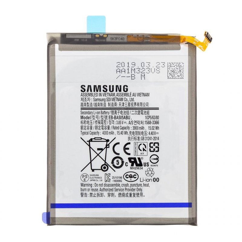 Samsung baterie EB-BA505ABU 4000mAh Service Pack - obrázek produktu