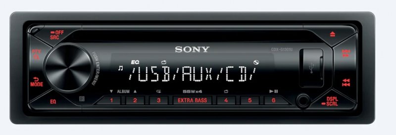 Sony autorádio s CD CDX-G1301, AUX, USB - obrázek produktu