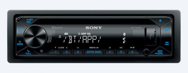 Sony přehrávač do auta MEX-N4300BT, BT, NFC,AUX,CD - obrázek produktu
