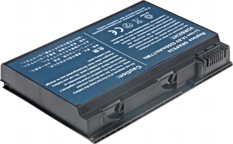 Baterie T6 power Acer TravelMate 5220, 5230, 7520, 7720, Extensa 5210, 5220, 5610, 8cell, 5200mAh - obrázek produktu
