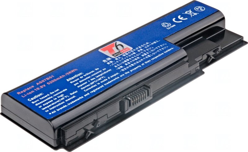 Baterie T6 power Acer Aspire 5310, 5520, 5720, 5920, 7720, TravelMate 7530 serie, 6cell, 5200mAh - obrázek produktu