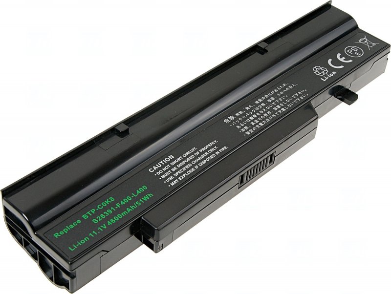 Baterie T6 power Fujitsu Amilo Pro V8210, V3405, V3505, V3525, V3545, Li1720, 5200mAh, 58Wh, 6cell - obrázek produktu