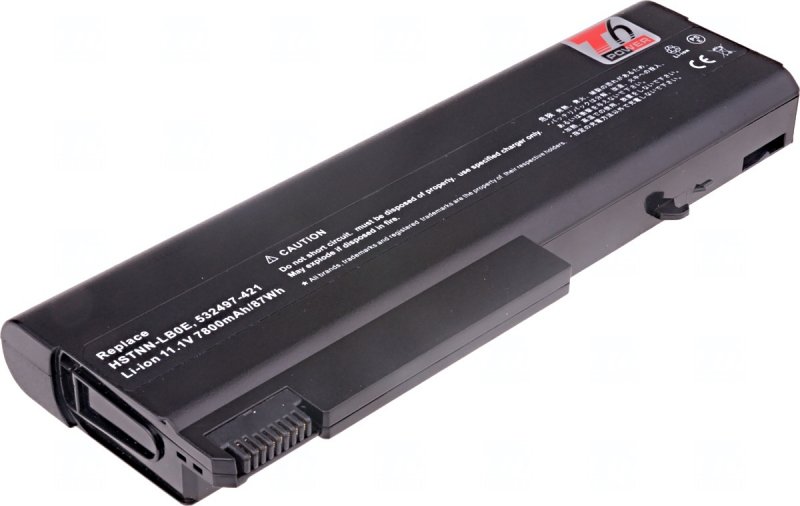 Baterie T6 power HP Compaq 6530b, 6730b, 6930b, ProBook 6440b, 6450b, 6540b, 6550b, 9cell, 7800mAh - obrázek produktu