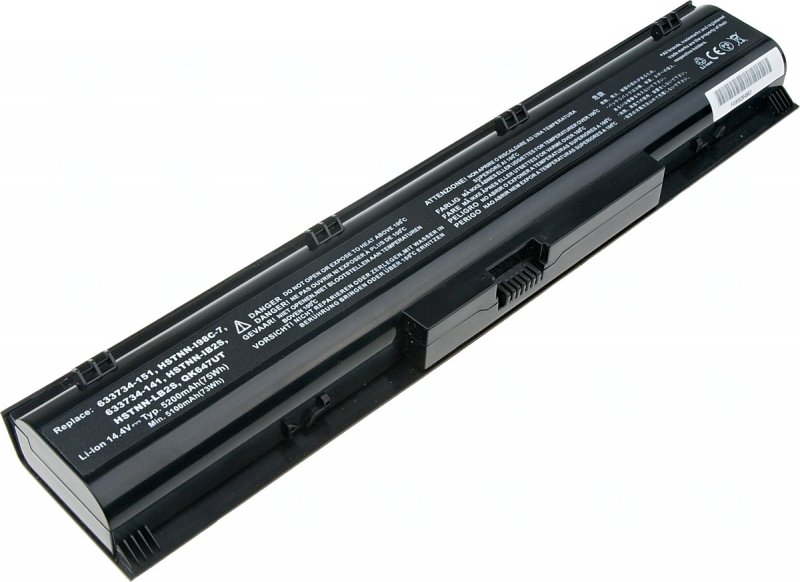 Baterie T6 power HP ProBook 4730s, 4740s, 8cell, 5200mAh - obrázek produktu