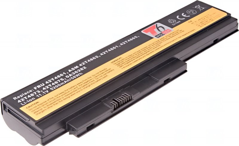 Baterie T6 Power Lenovo ThinkPad X220, X220i, 5200mAh, 58Wh, 6cell - obrázek produktu