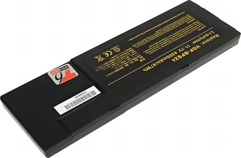 Baterie T6 power Sony Vaio VPC-SA, VPC-SB, VPC-SD, VPC-SE serie, 4400mAh, 49Wh, 6cell - obrázek č. 1