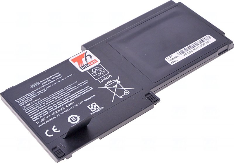 Baterie T6 Power HP EliteBook 720 G1, 725 G2, 820 G1, 820 G2, 4000mAh, 44Wh, 3cell, Li-pol - obrázek produktu