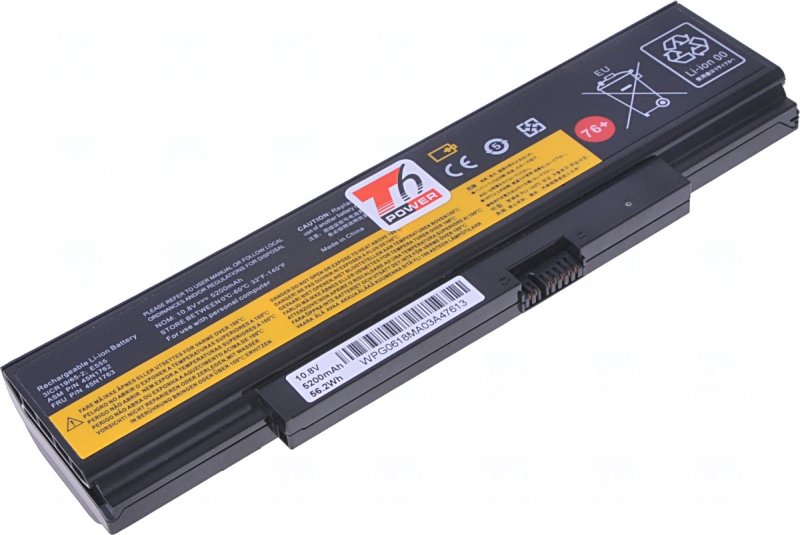 Baterie T6 power Lenovo ThinkPad Edge E550, E550c, E555, E560, E565, 5200mAh, 56Wh, 6cell - obrázek produktu