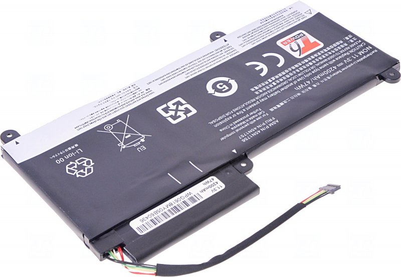 Baterie T6 power Lenovo ThinkPad E450, E450c, E455, E460, E465, 4160mAh, 47Wh, 3cell, Li-Pol - obrázek č. 1