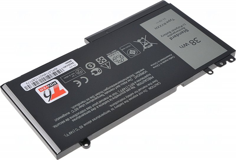 Baterie T6 Power Dell Latitude E5450, E5550, E5250, 3150, 3160, 3600mAh, 41Wh, 3cell, Li-pol - obrázek č. 1