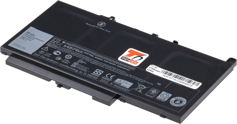 Baterie T6 Power Dell Latitude E7270, Latitude E7470, 3300mAh, 37Wh, 3cell, Li-pol - obrázek produktu