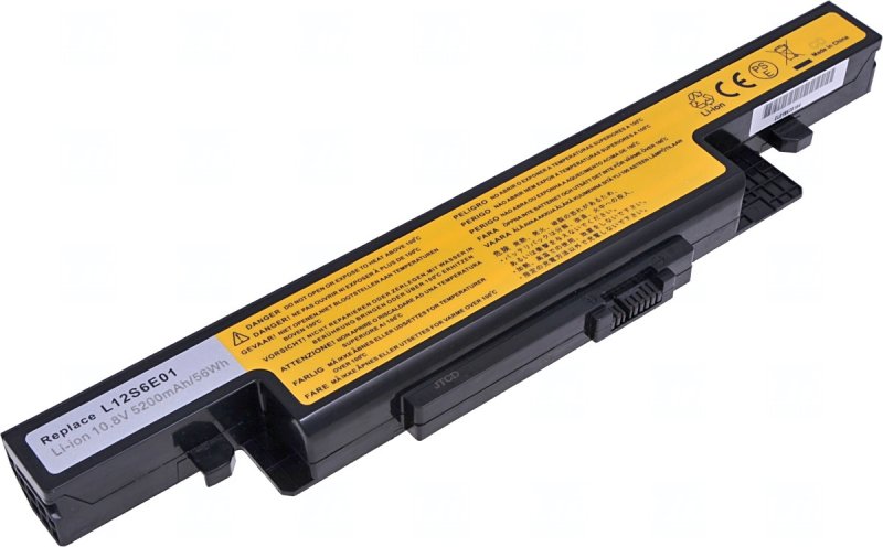 Baterie T6 power Lenovo IdeaPad Y410p, Y490p, Y500, Y510p, Y590p, 5200mAh, 56Wh, 6cell - obrázek produktu