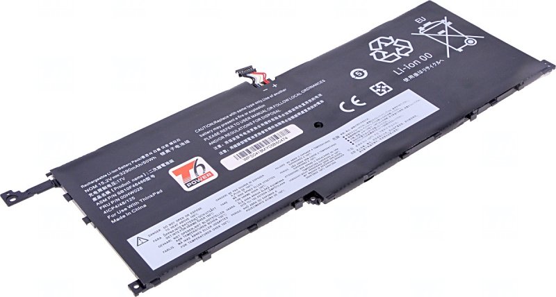 Baterie T6 Power Lenovo ThinkPad X1 Carbon 4th Gen, X1 Yoga, 3080mAh, 47Wh, 4cell, Li-Pol - obrázek produktu