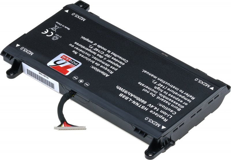 Baterie T6 Power HP Omen 17-an000, 17-an100, 16pin, Geforce 1060/ 1070, 5700mAh, 82Wh, 8cell, Li-ion - obrázek č. 1