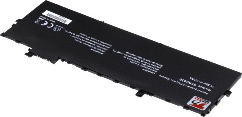 Baterie T6 Power Lenovo ThinkPad X1 Carbon 5th, 6th Gen, 4900mAh, 57Wh, 3cell, Li-Pol - obrázek č. 1