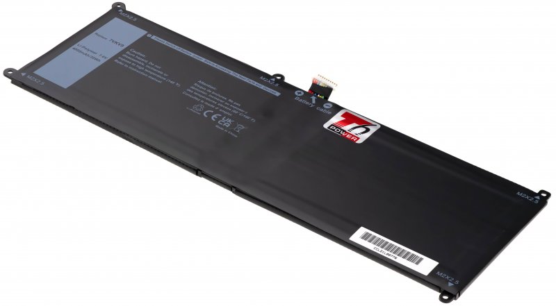 Baterie T6 Power Dell Latitude 12 7275, XPS 12 9250, 4000mAh, 30Wh, 2cell, Li-pol - obrázek produktu