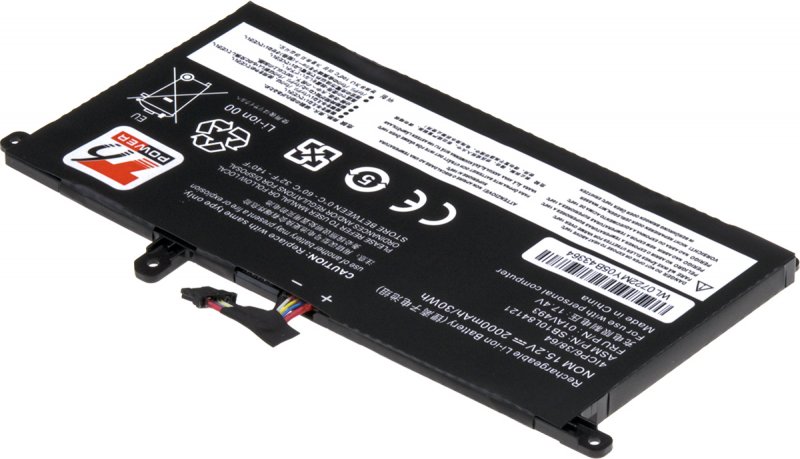 Baterie T6 Power Lenovo ThinkPad T570, T580, P51s, P52s, internal, 2000mAh, 30Wh, 4cell - obrázek č. 1