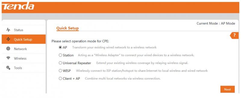 Tenda AP4 WiFi AP /  Universal Repeater /  WISP/  Client+AP/  Station 300Mb/ s, 2x LAN, + PoE výhybka - obrázek č. 4
