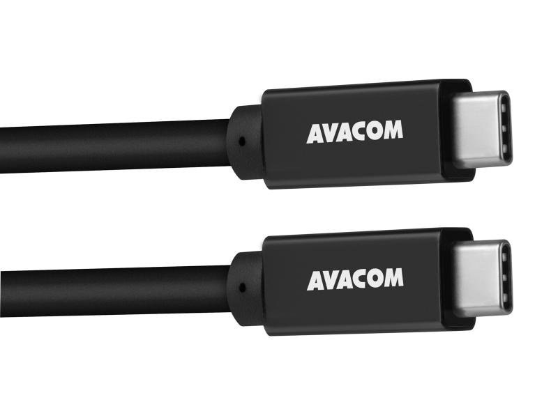 Datový a nabíjecí kabel USB Type-C - USB Type-C, 100cm, 60W E-Mark, černý - obrázek produktu